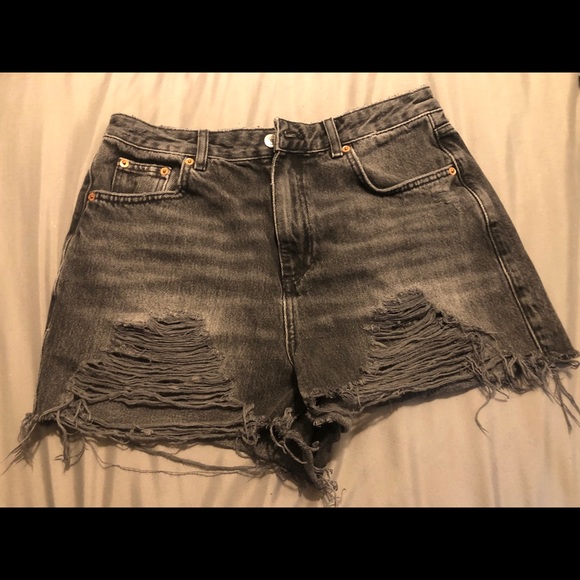 High waisted Topshop Ripped shorts - Picture 1 of 3